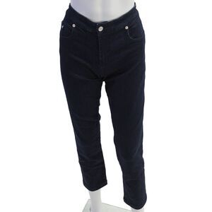 Fabrizio Gianni Jeans Womens Mid Rise Dark Wash Straight Leg Jeans Blue Size 8